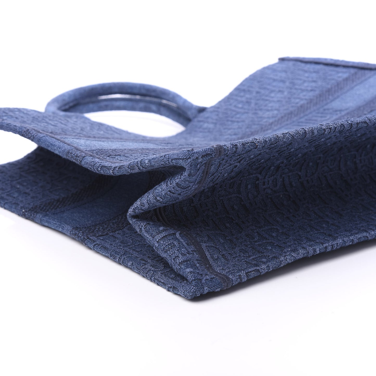 Oblique Denim Book Tote Denim Blue