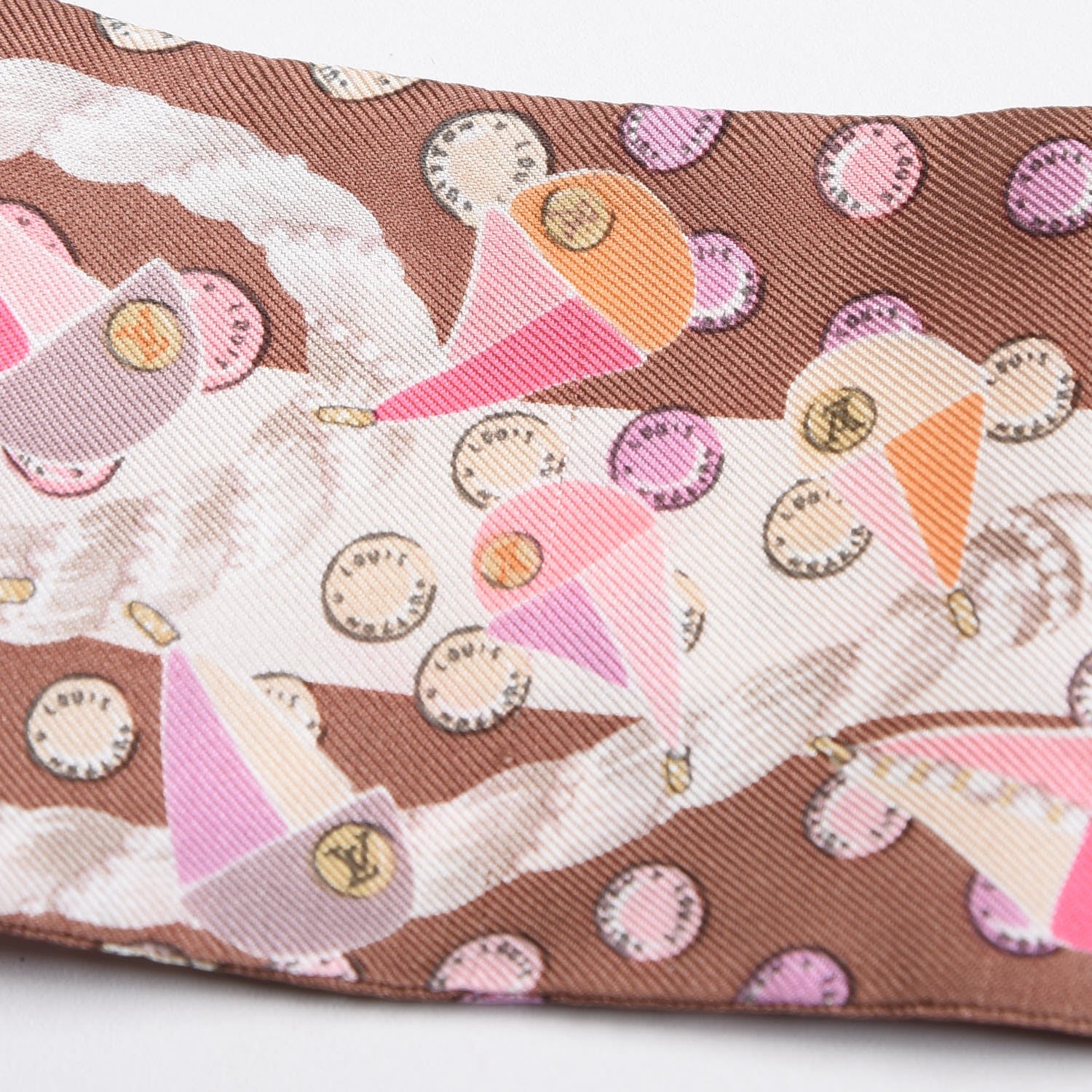 Louis Vuitton Silk Escale Bandeau Pink 3 of 5