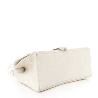 Balenciaga Calfskin Snake Embossed Small Hourglass Top Handle Bag 4 of 11