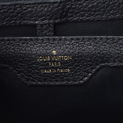 Louis Vuitton Taurillon Studded Capucines PM Black 6 of 10