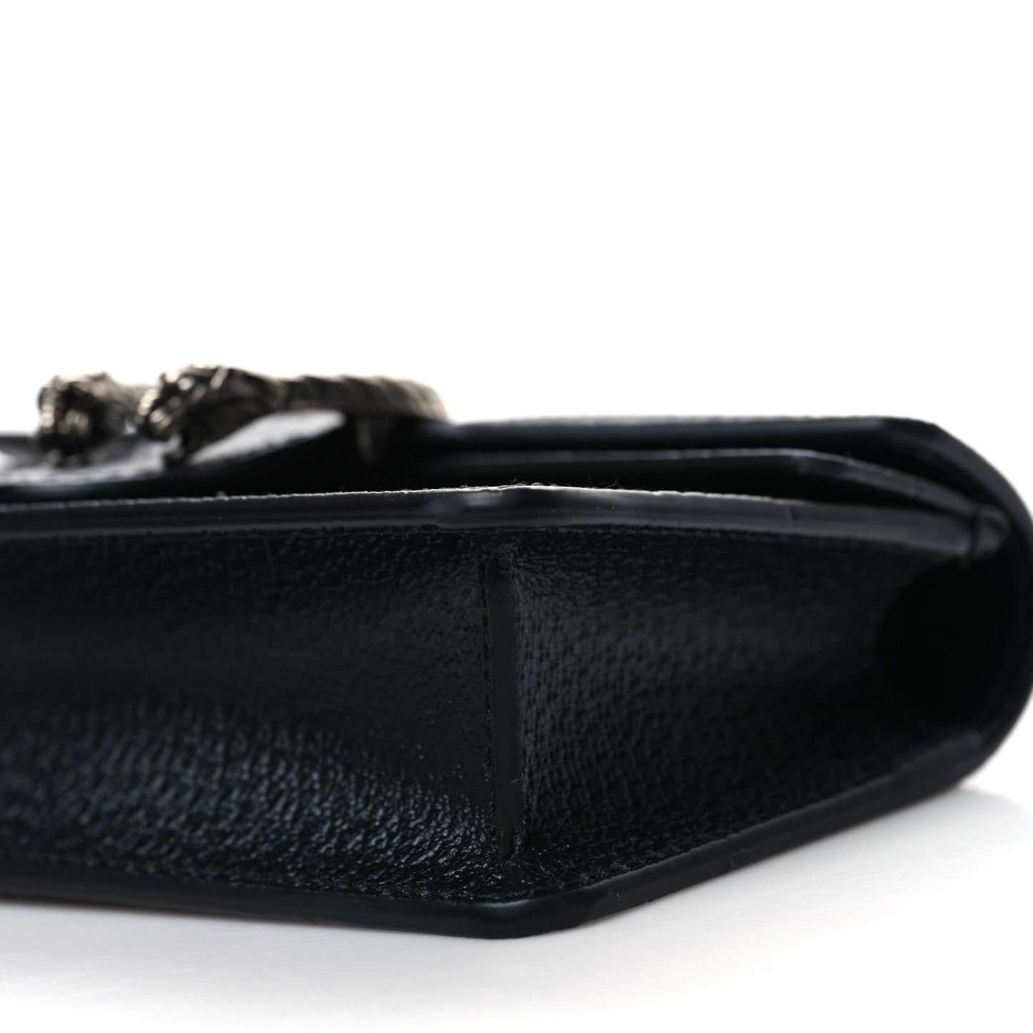 Jacquard Black Denim GG Monogram Super Mini Dionysus Shoulder Bag Black Ivory