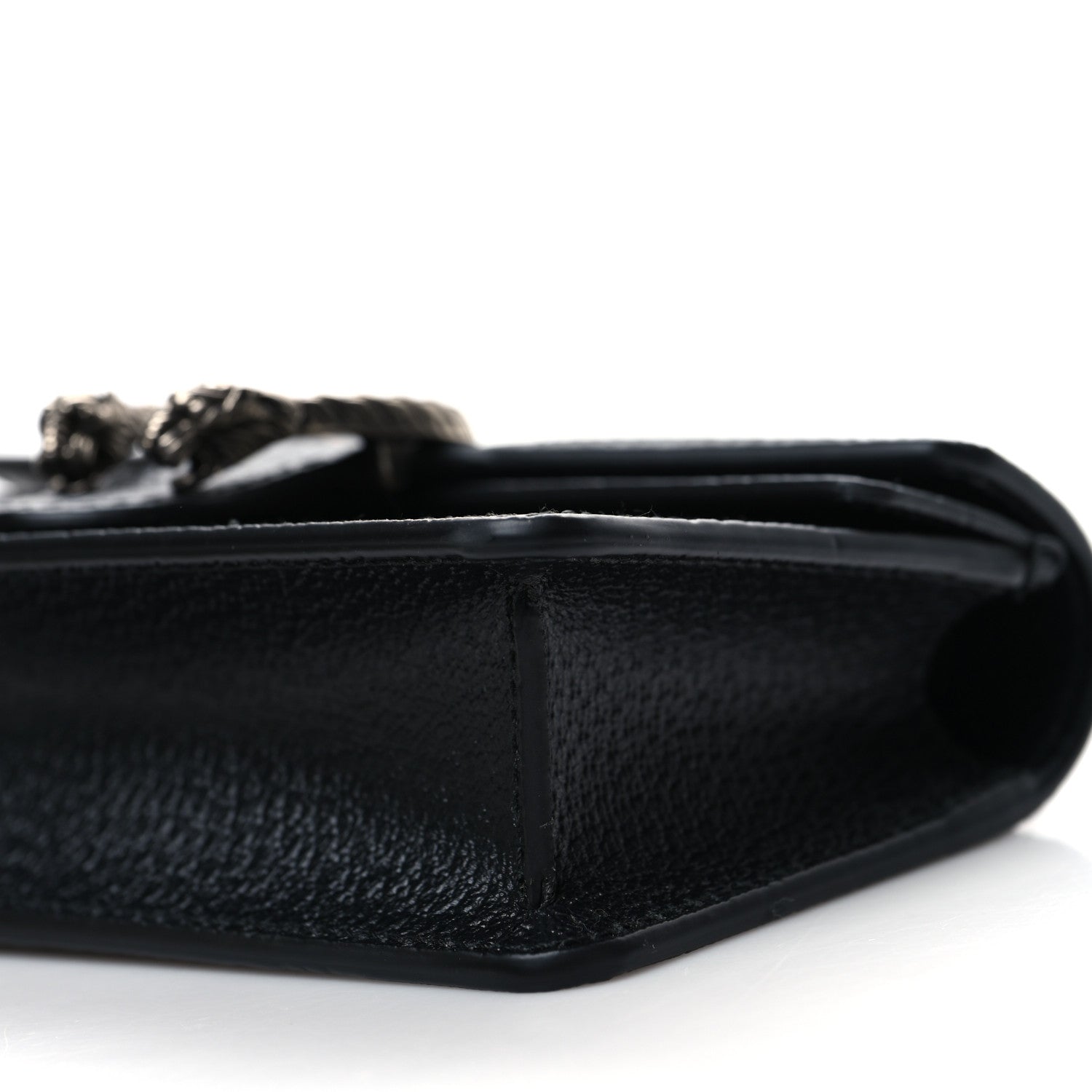 Gucci Jacquard Black Denim GG Monogram Super Mini Dionysus Shoulder Bag Black Ivory 9 of 10