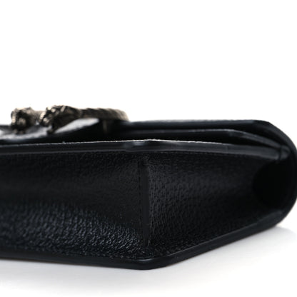 Gucci Jacquard Black Denim GG Monogram Super Mini Dionysus Shoulder Bag Black Ivory 9 of 10