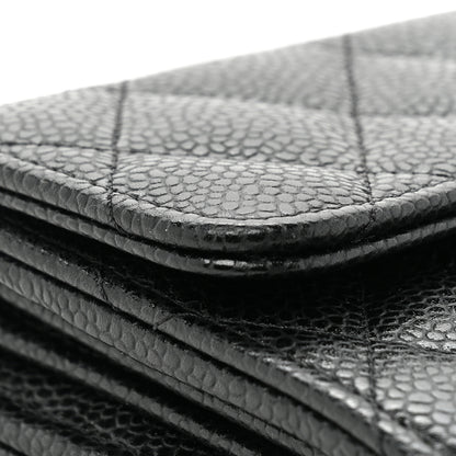 Chanel Caviar Quilted Large Flap Wallet Black 14 of 18
