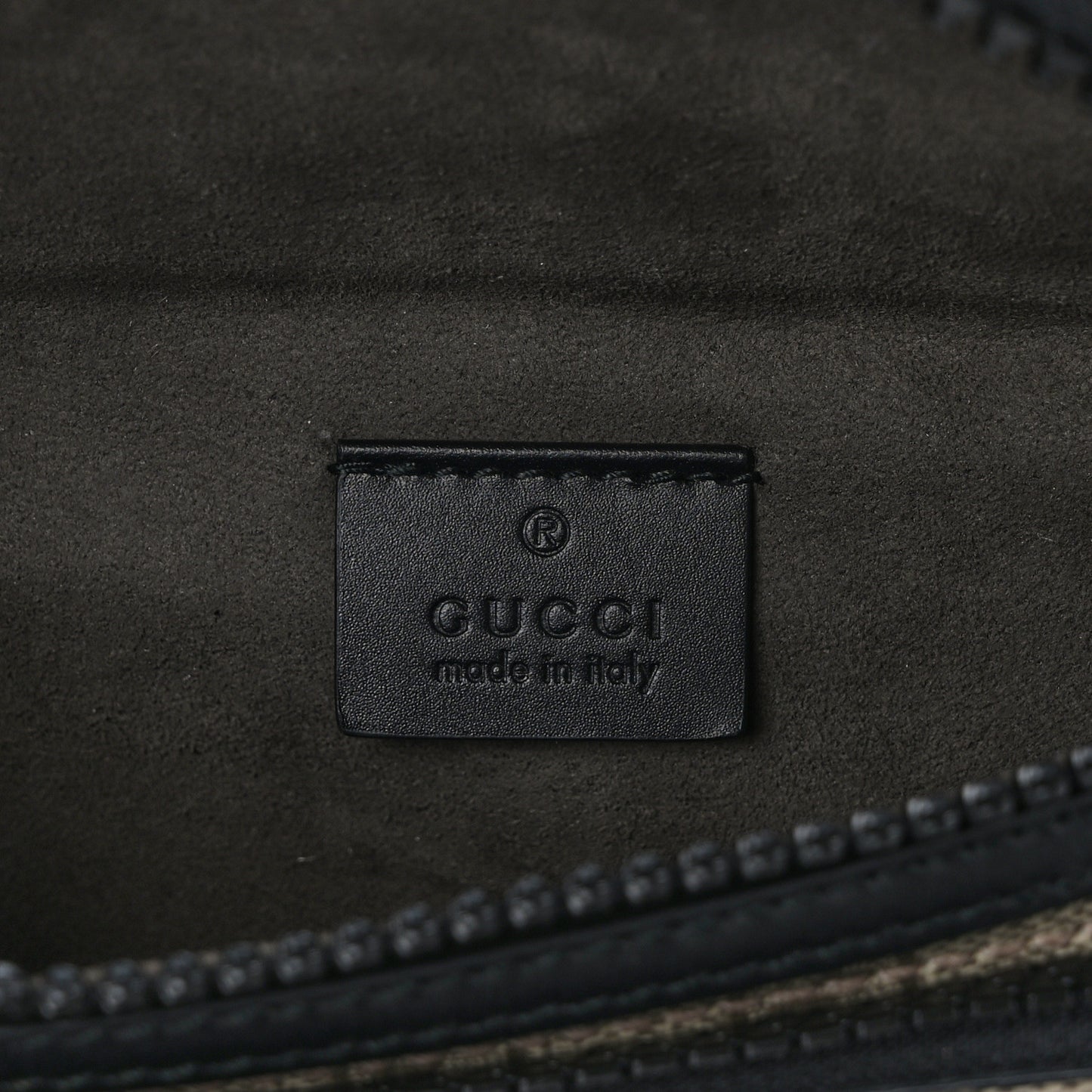 GG Supreme Monogram Belt Bag Black