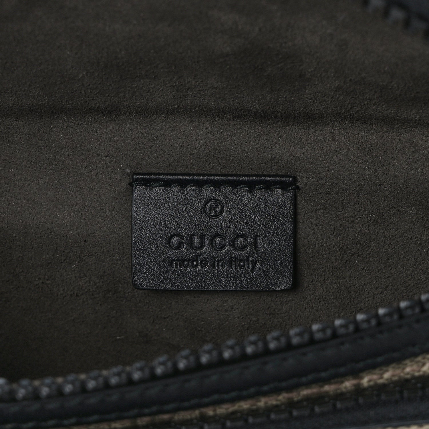 Gucci GG Supreme Monogram Belt Bag Black 6 of 12