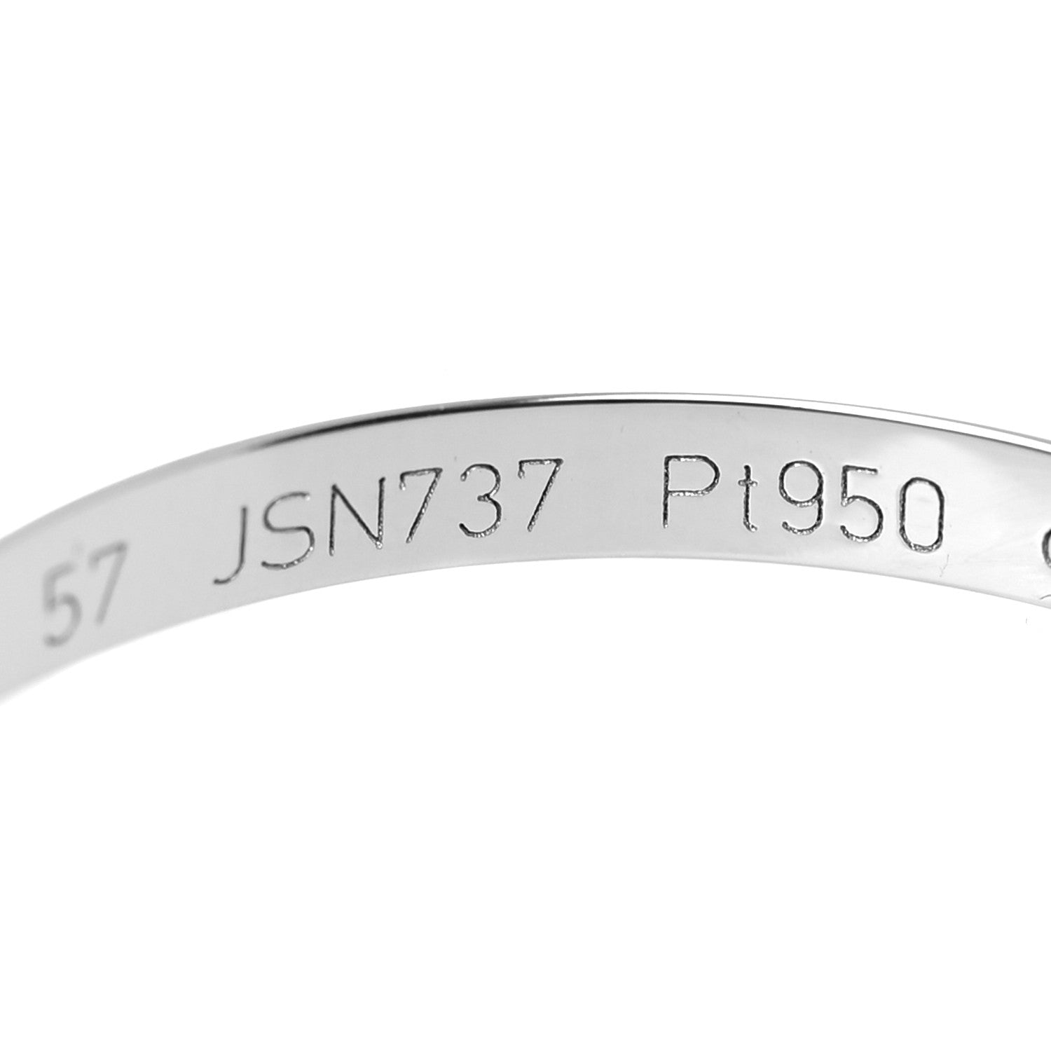 Cartier Platinum 2mm 1895 Wedding Band Ring 57 8 5 of 6
