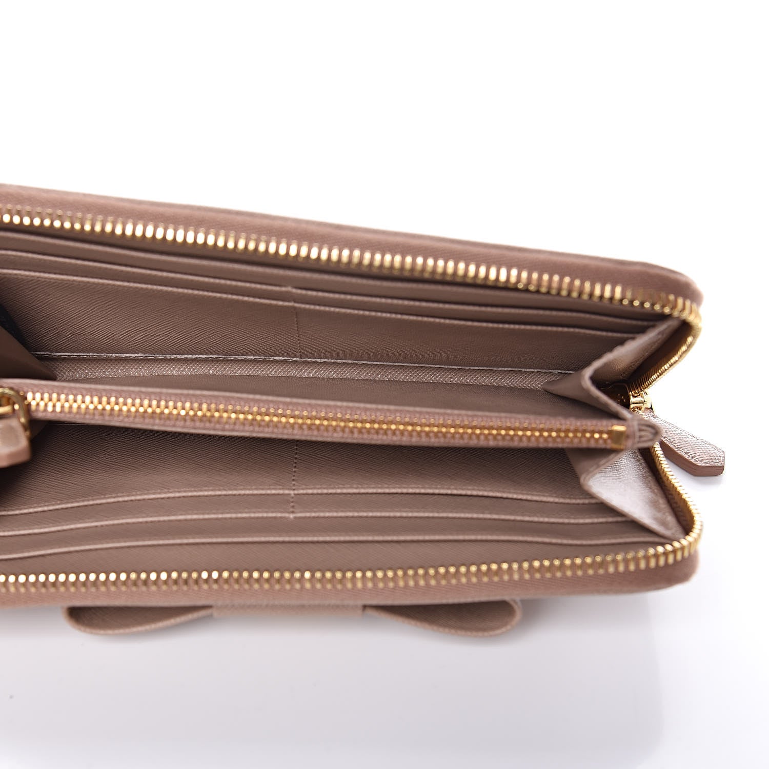 Prada Saffiano Fiocco Bow Zip Around Wallet Cammeo 5 of 10