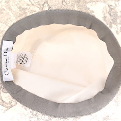 Christian Dior Cotton Dioriviera Toile De Jouy Bob Brim Bucket Hat 57 Gray 7 of 10