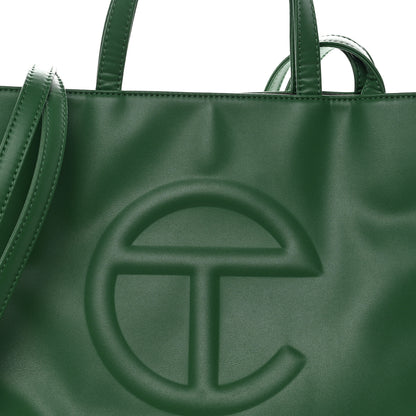 Telfar Vegan Leather Medium Shopping Bag Greenscreen 8 of 10