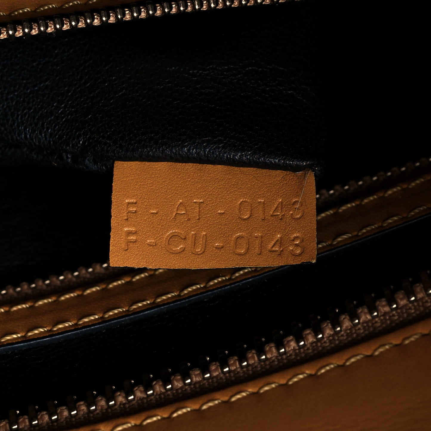 Smooth Calfskin Mini Luggage Amber