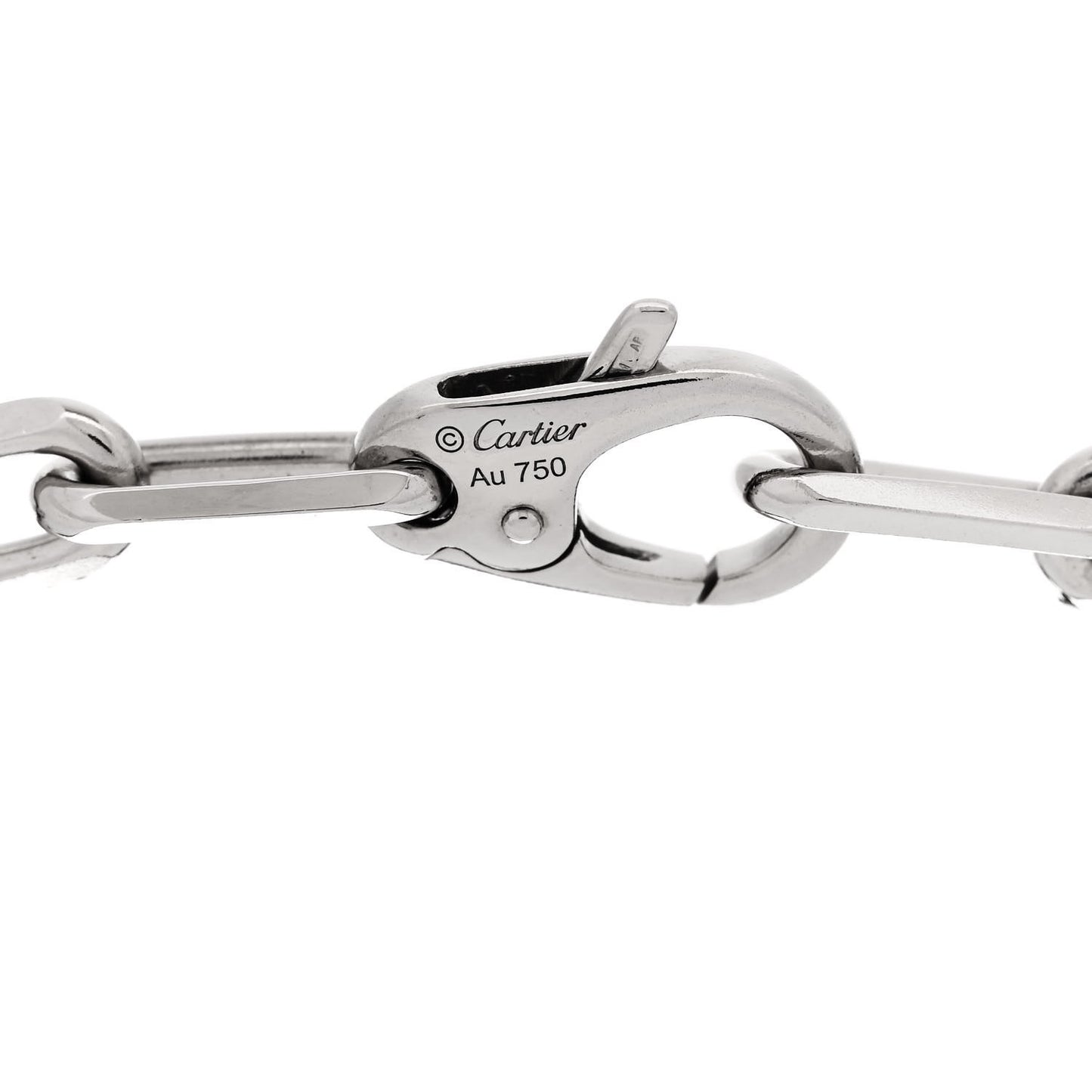 18K White Gold Santos de Cartier Bracelet