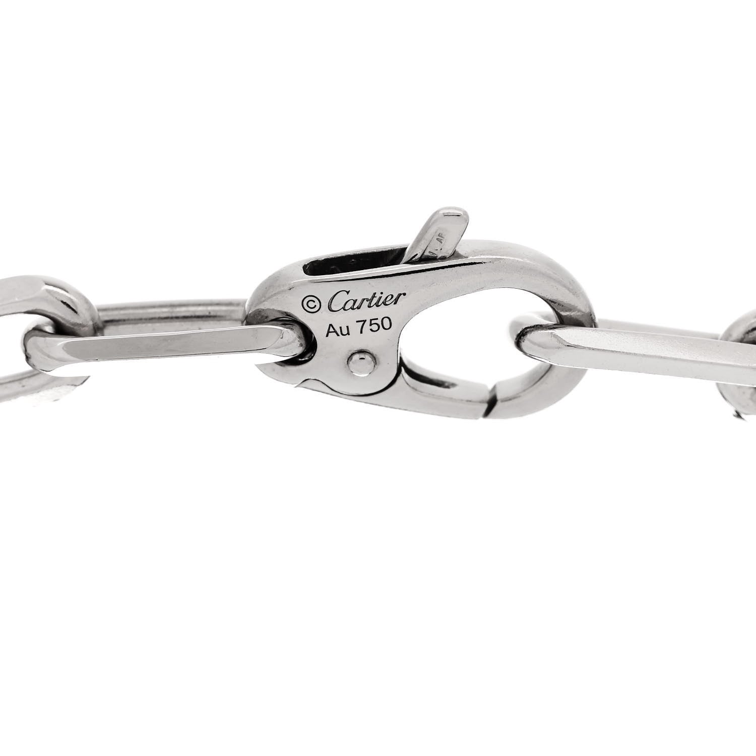 Cartier 18K White Gold Santos de Cartier Bracelet 3 of 4