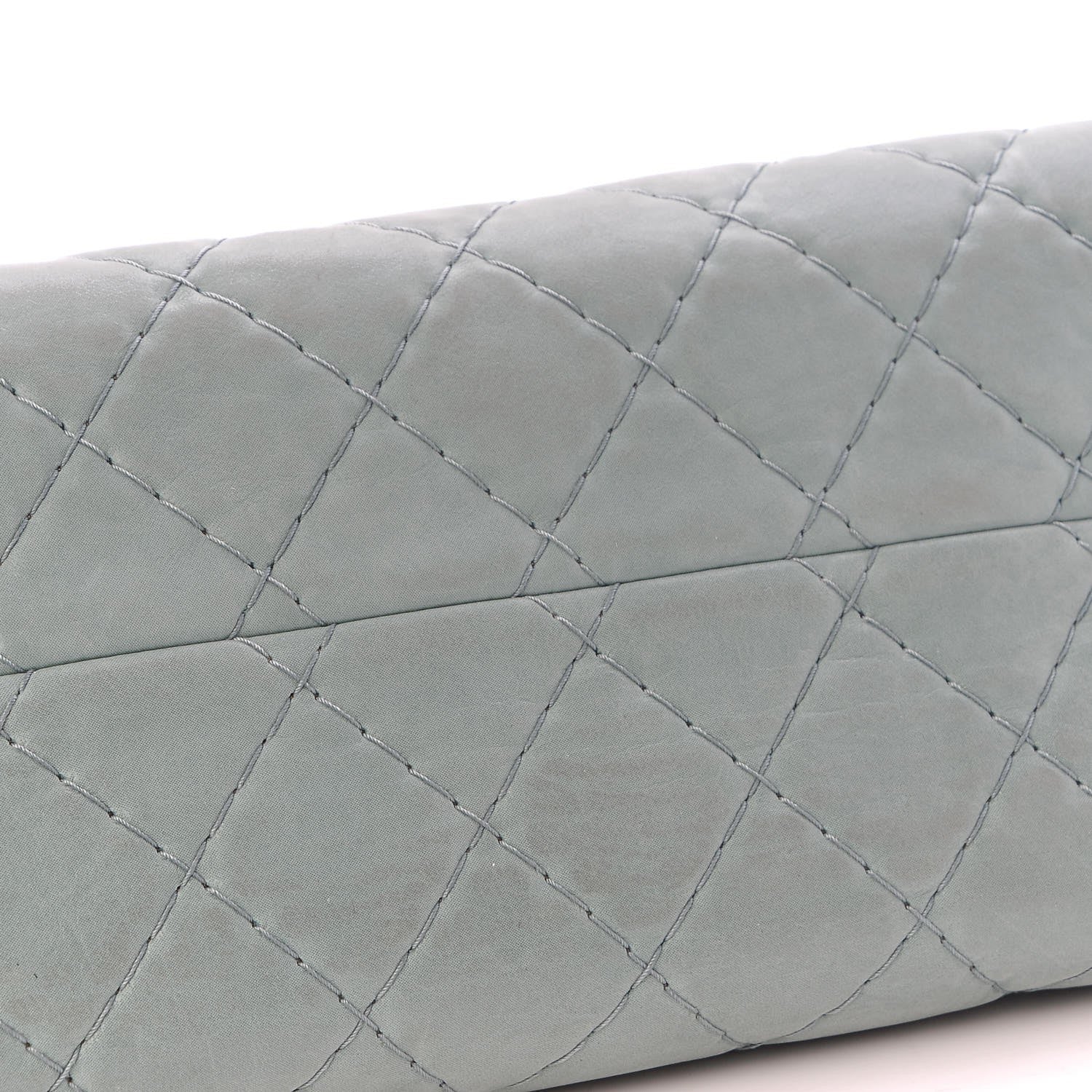 Chanel Iridescent Calfskin Medium Just Mademoiselle Bowler Green 10 of 11