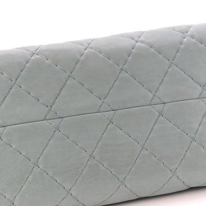 Chanel Iridescent Calfskin Medium Just Mademoiselle Bowler Green 10 of 11