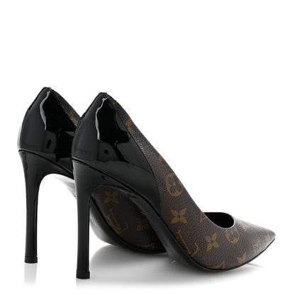Louis Vuitton Monogram Cherie Pumps 38 Black 5 of 10