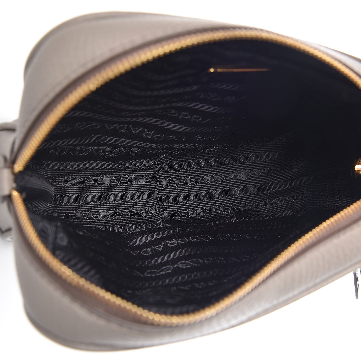 Prada Vitello Daino Cosmetic Pouch Argilla 5 of 9