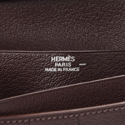 Hermes Lizard Bearn Gusset Wallet Havane 6 of 9