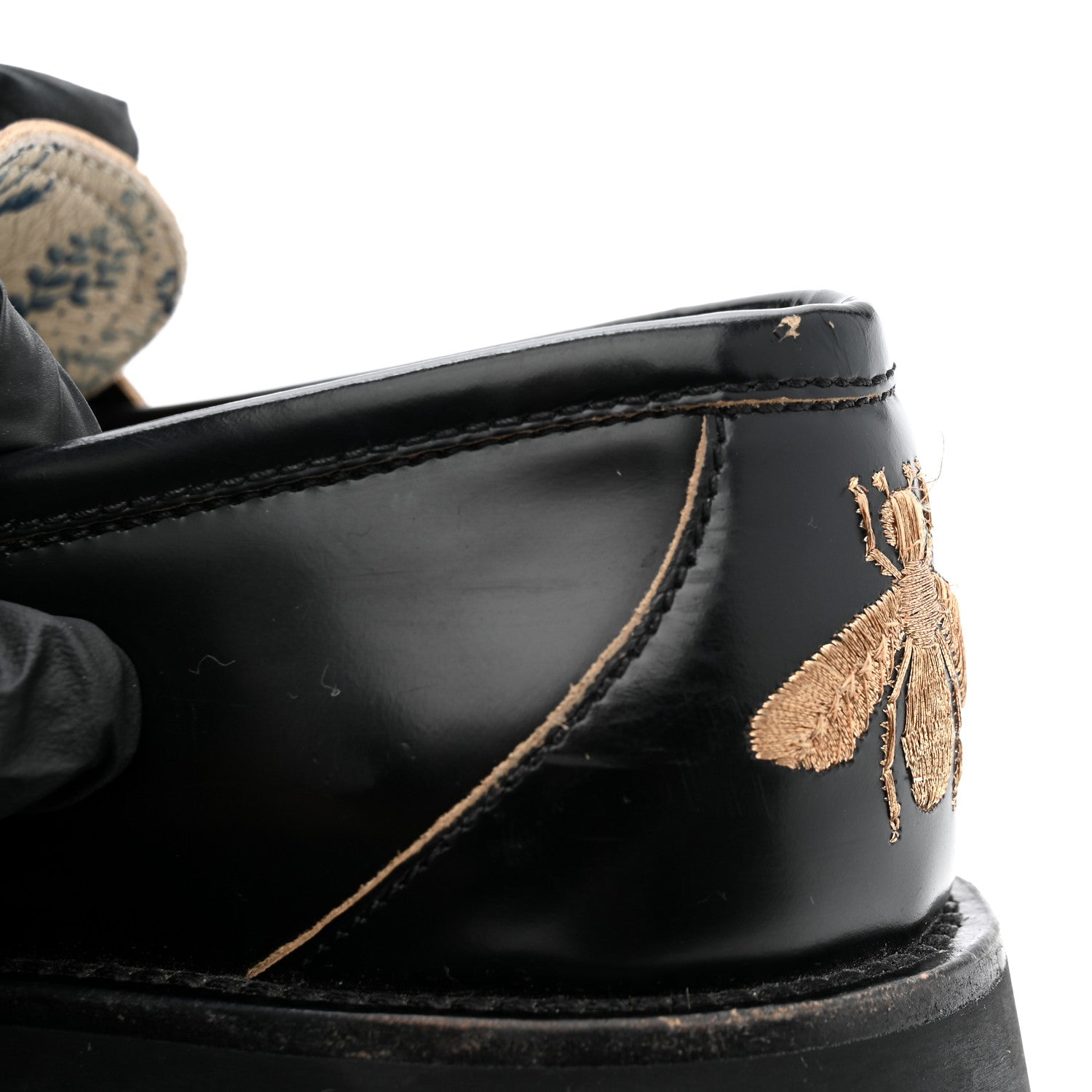 Gucci Cordovan Lux Womens Harald Horsebit 25mm Platform Loafers 38.5 Black 15 of 15