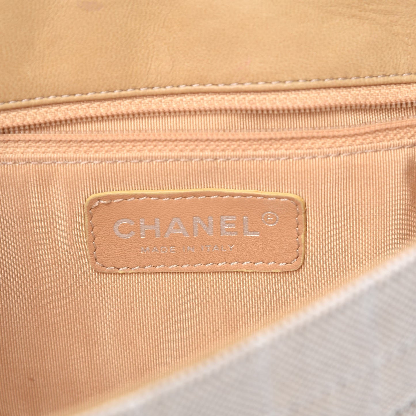 Canvas Camellia N°5 Flap Beige