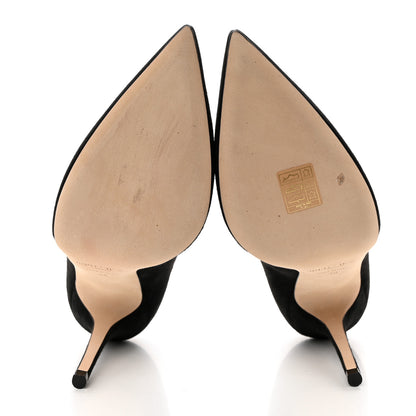 Jimmy Choo Suede Abel Pumps 38 Black 5 of 8