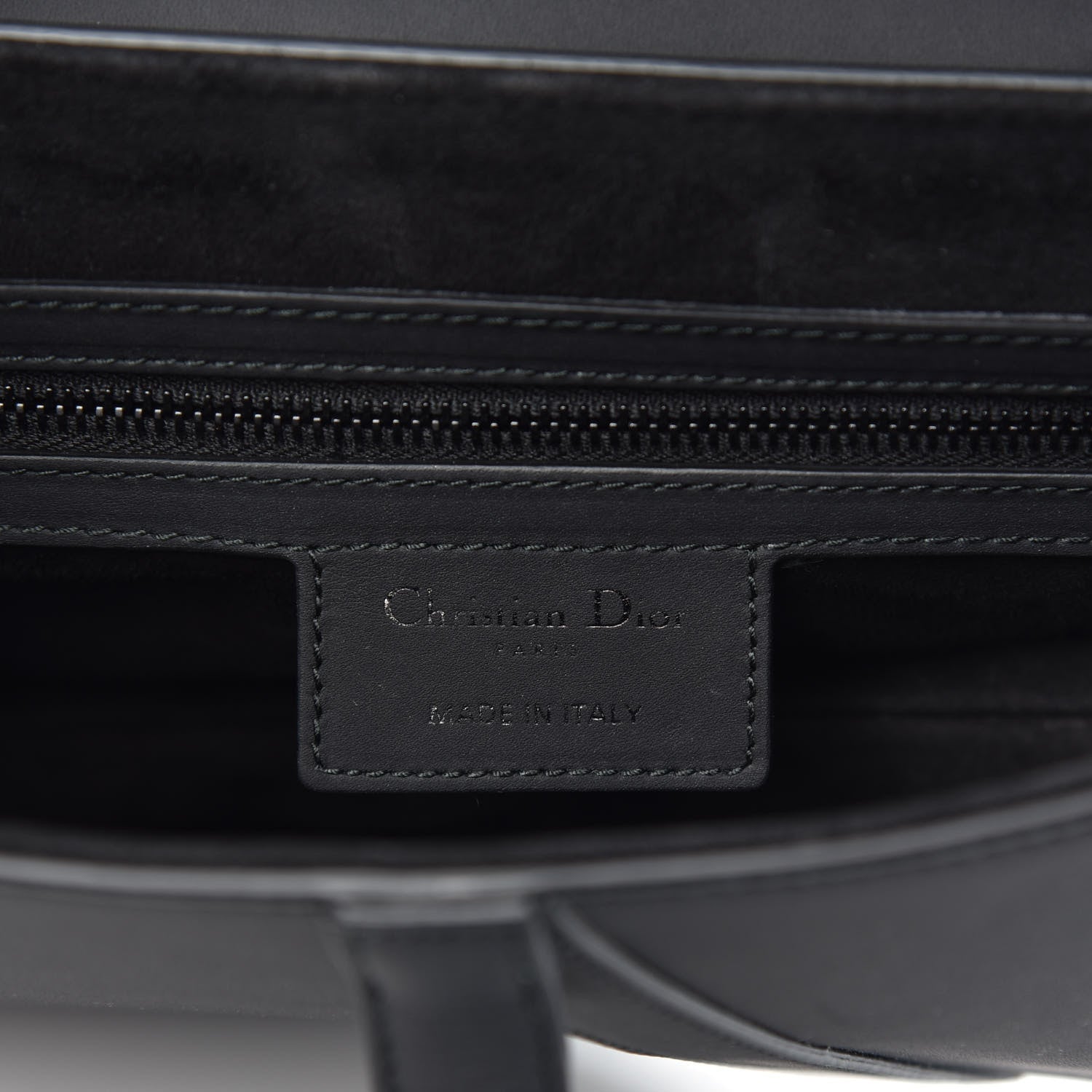 Christian Dior Ultra Matte Calfskin Saddle Bag Black 6 of 9