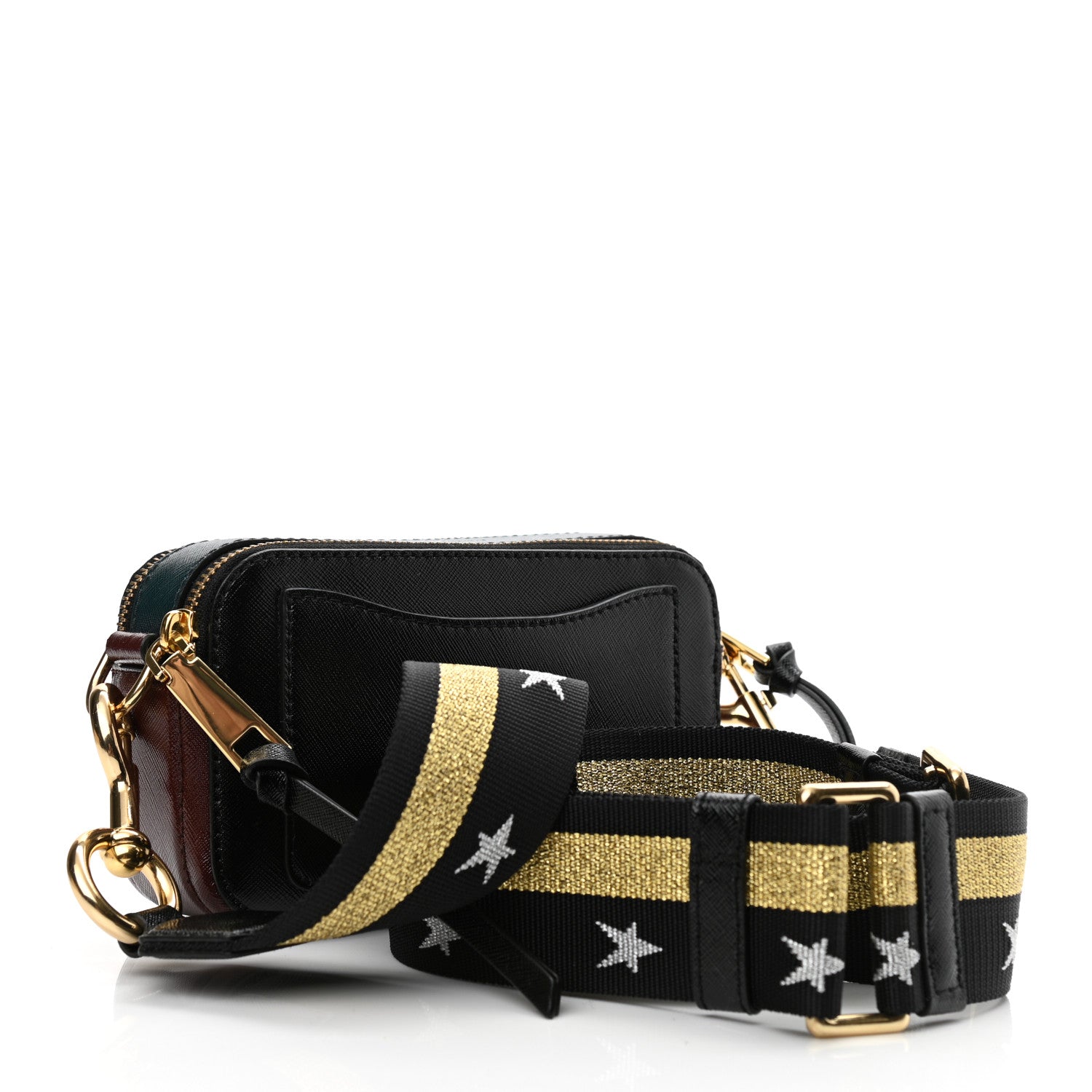 Marc Jacobs Saffiano Small Snapshot Camera Bag Black Multi 3 of 10