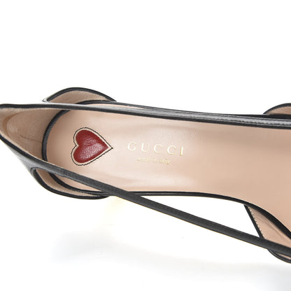 Gucci Nappa Cherry Pumps 38 Black 6 of 9