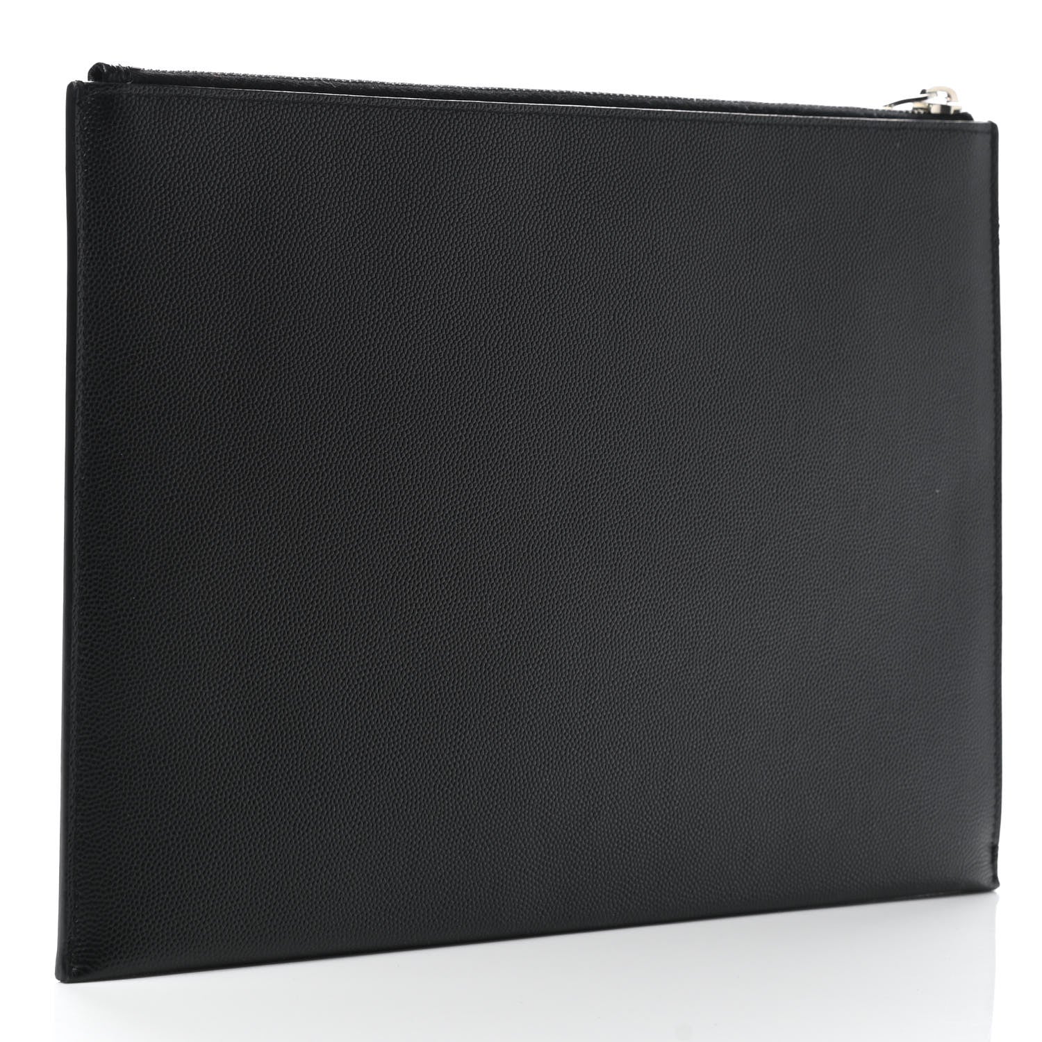 Saint Laurent Grain De Poudre Zipped Tablet Holder Black 3 of 7