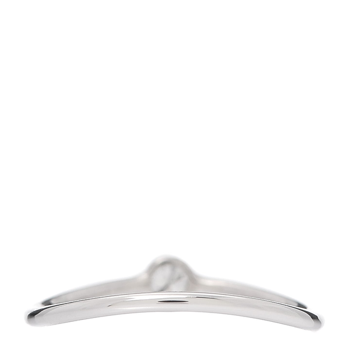Platinum Diamond Elsa Peretti Single-Row Wave Ring 48 4.5