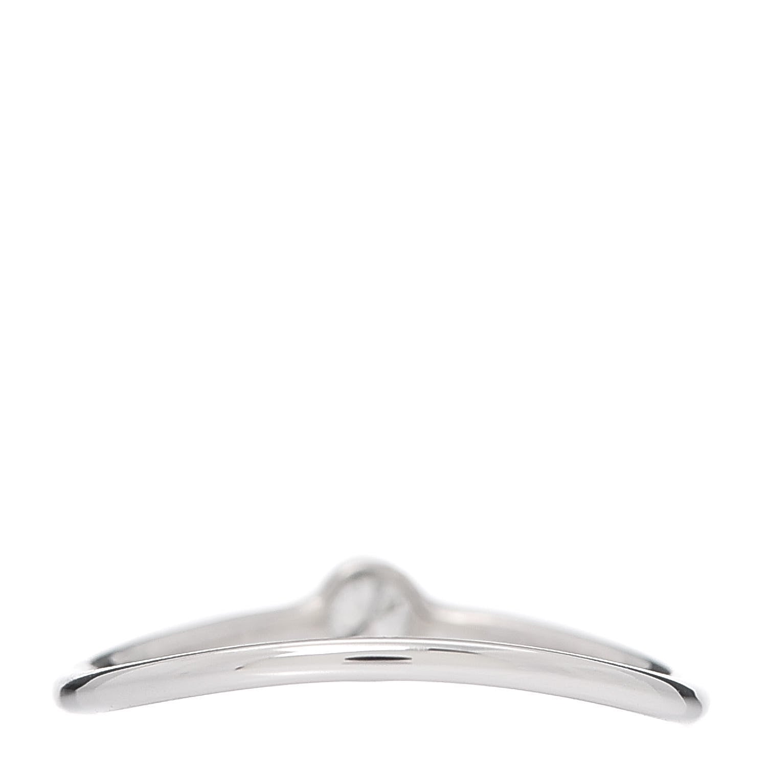 Tiffany Platinum Diamond Elsa Peretti Single-Row Wave Ring 48 4.5 3 of 5