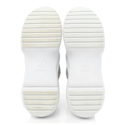 Louis Vuitton Metallic Calfskin Technical Nylon LV Archlight Sneakers 36 White Silver 6 of 10