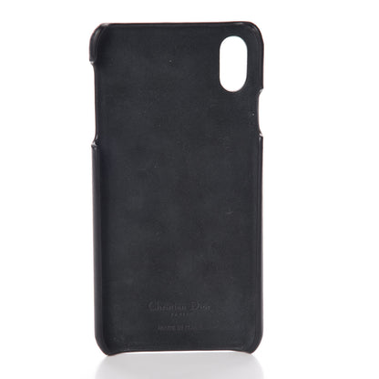 Christian Dior Oblique Calfskin Saddle iPhone X Case Blue 3 of 5