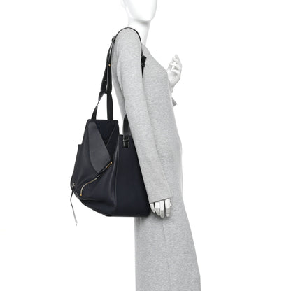 Loewe Calfskin Large Hammock Shoulder Bag Midnight Blue Black 2 of 10