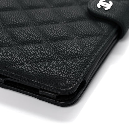 Chanel Iridescent Caviar Quilted Crossbody iPad Holder Black 7 of 12