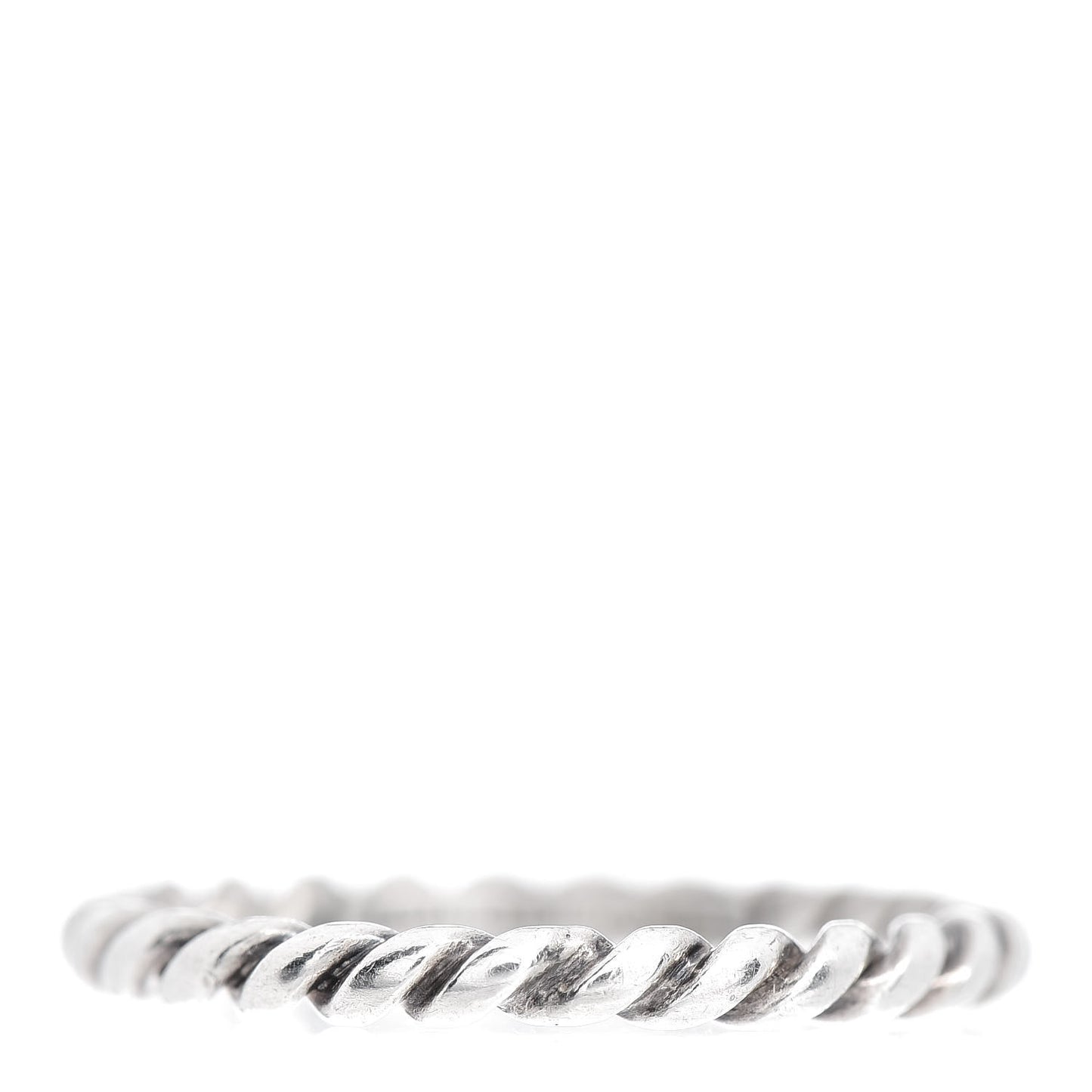 Sterling Silver Twist Rope Ring 52 6