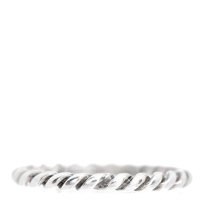 Tiffany Sterling Silver Twist Rope Ring 52 6 3 of 4