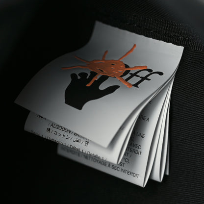 Off-White Canvas Logo Backpack Black 6 of 9