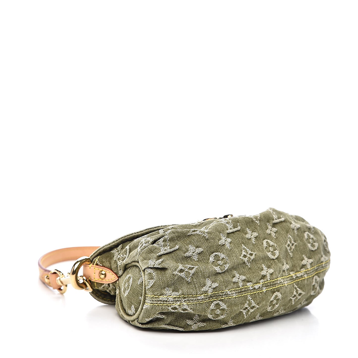 Monogram Denim Mini Pleaty Lichen