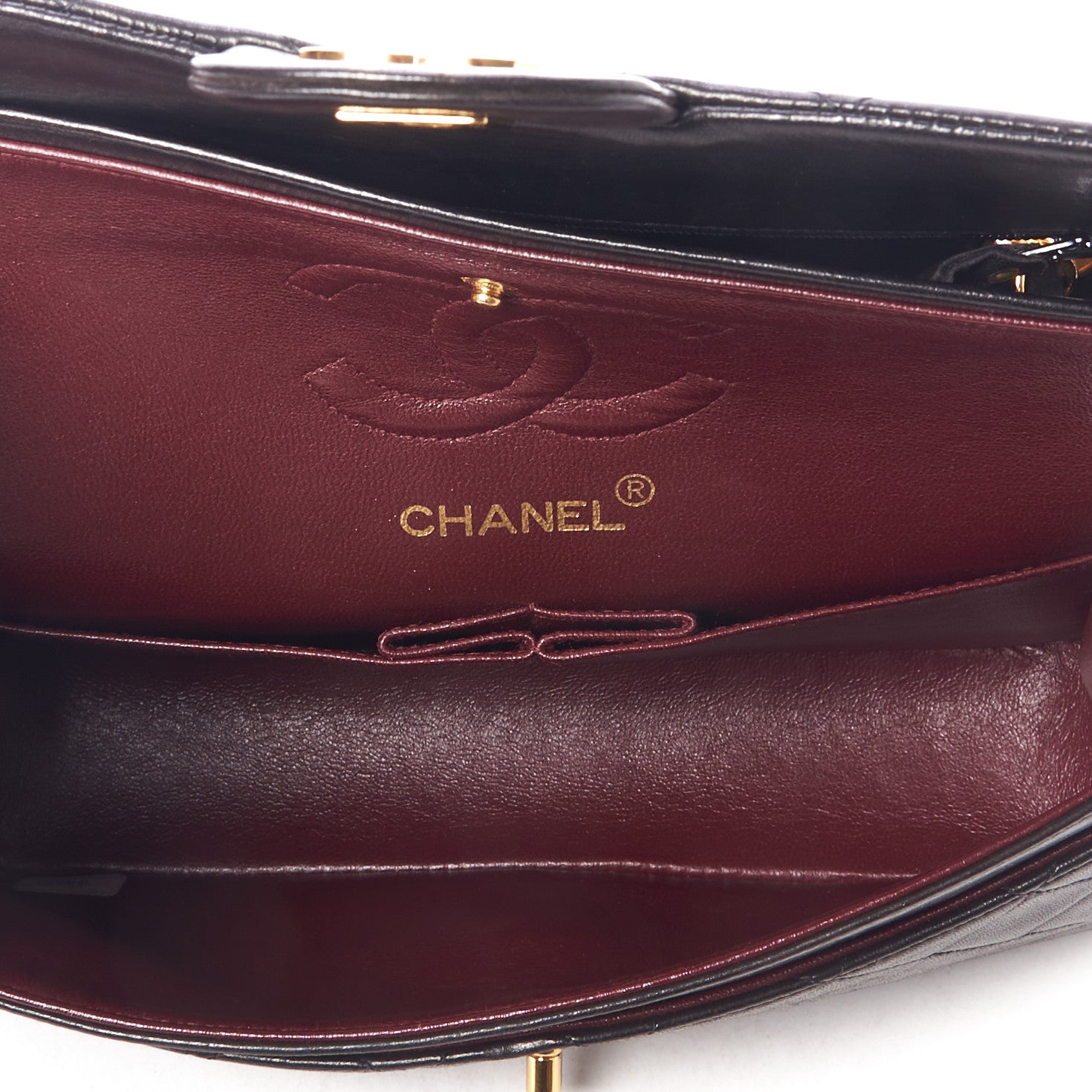 Chanel Lambskin Quilted Small Double Flap Black 7 of 11