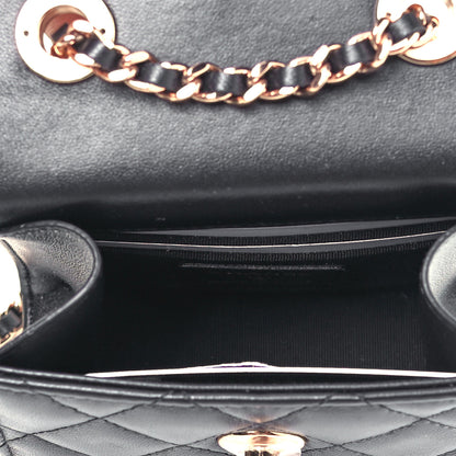 Chanel Lambskin Quilted Mini Trendy CC Chain Wallet Black 5 of 9