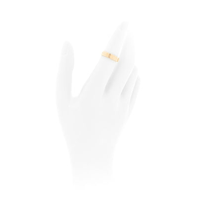 Gucci 18K Yellow Gold 4mm Icon Thin Band Ring 49 5 2 of 6