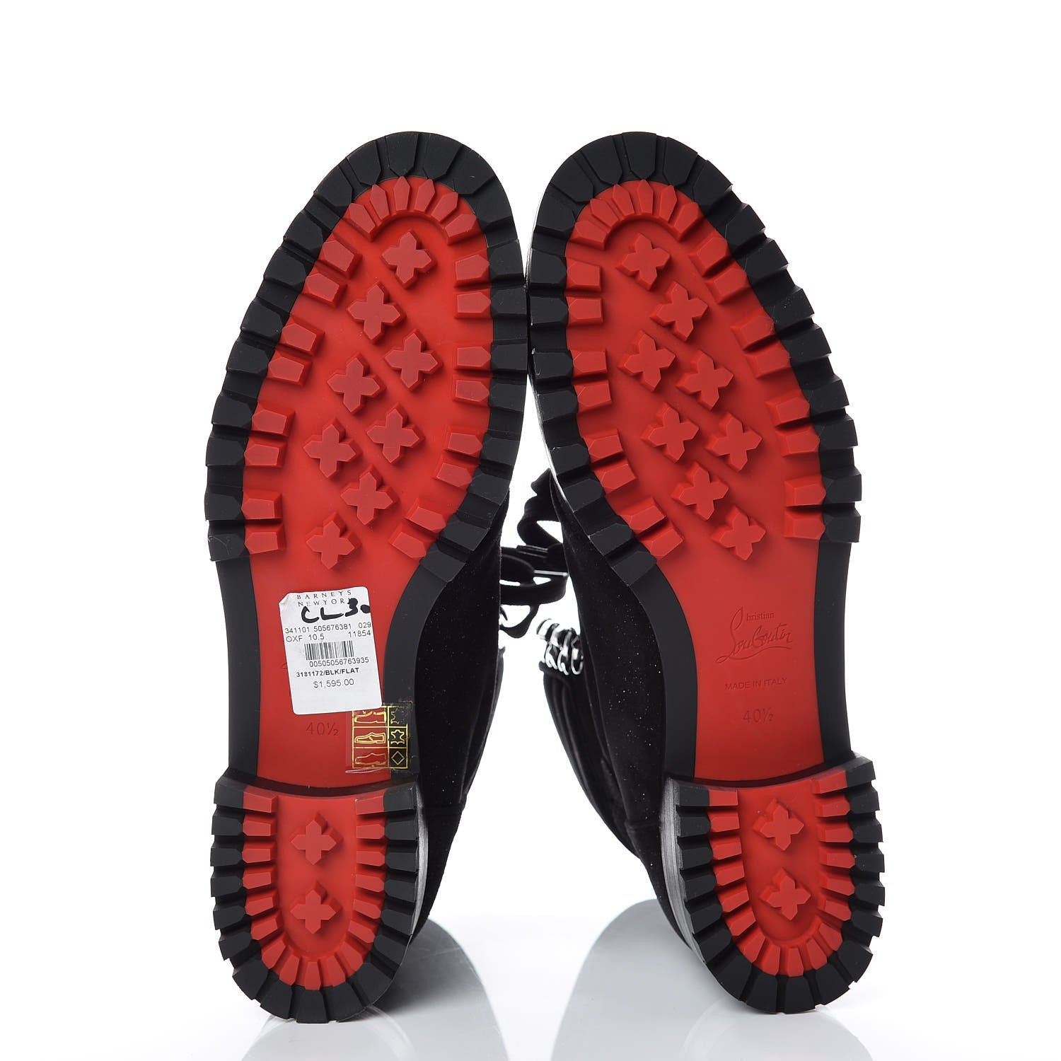 Christian Louboutin Crosta Star Who Runs Flat Boots 40.5 Black 5 of 8