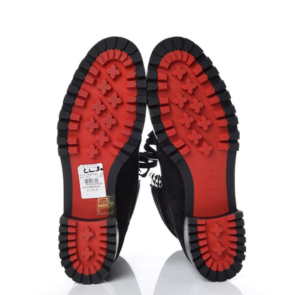 Christian Louboutin Crosta Star Who Runs Flat Boots 40.5 Black 5 of 8