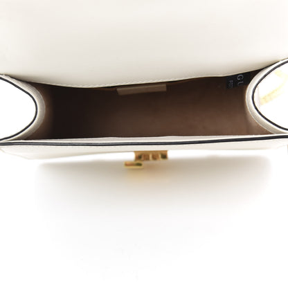 Gucci Calfskin Mini Sylvie Chain Shoulder Bag White 5 of 10