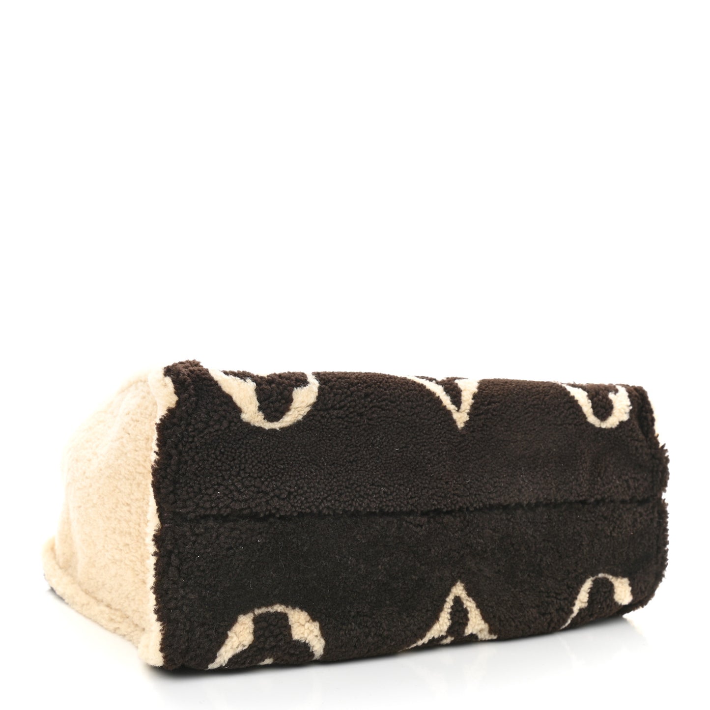 Shearling Monogram Giant Teddy Onthego GM Black White