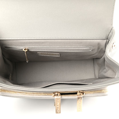 Chanel Caviar Quilted Large Business Affinity Flap Grey 5 of 9