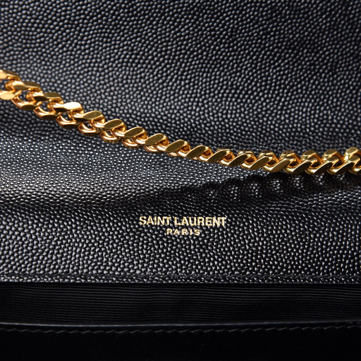 Grain De Poudre Medium Classic Monogram Kate Satchel Black