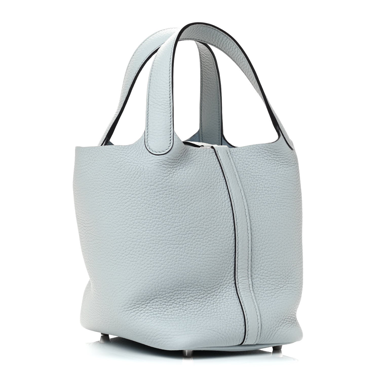 Hermes Taurillon Clemence Picotin Lock 18 PM Bleu Pale 2 of 4