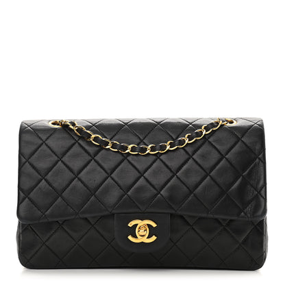 Chanel Lambskin Quilted Medium Double Flap Black 1 of 11